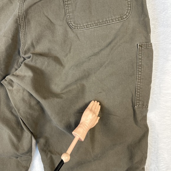 Carhartt Men's Carpenter Canvas Pants Brown 44 x 30 Has Some Stains See Pic - Picture 7 of 12